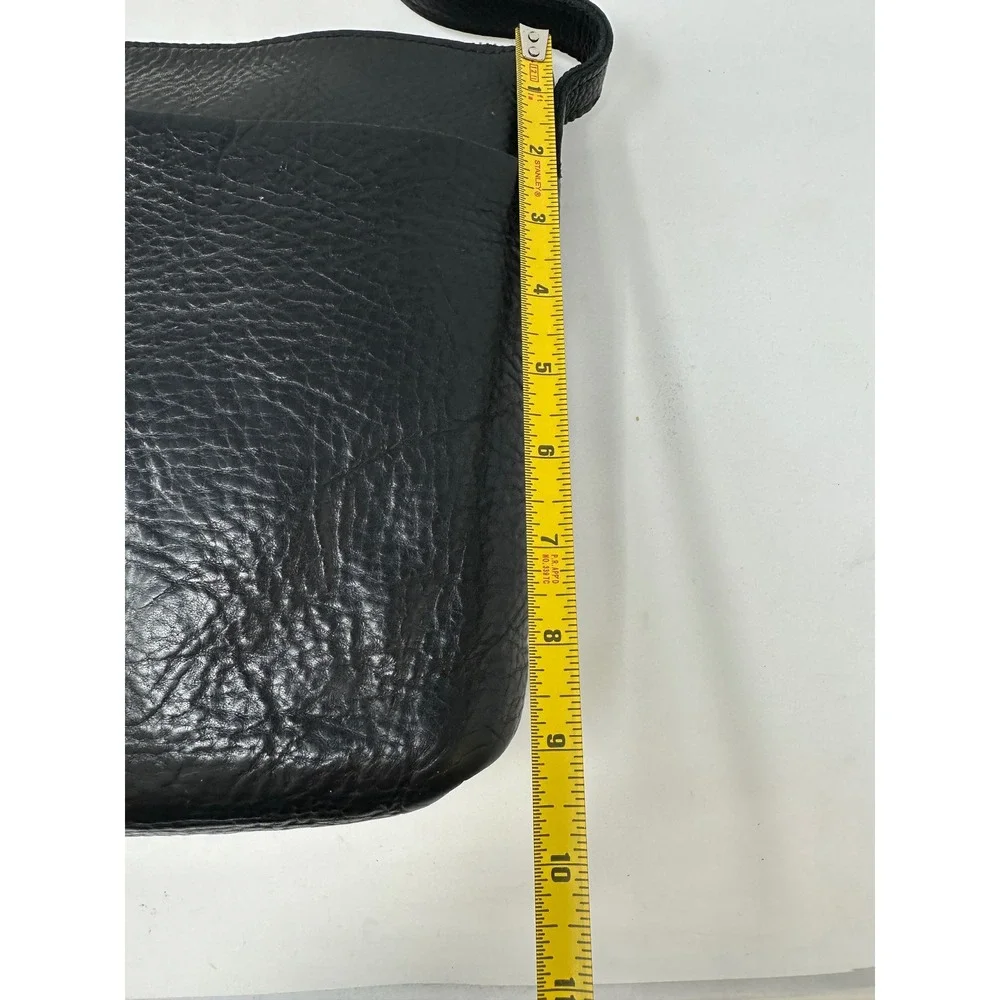 Lifetime Leather Sling Crossbody Black‎ Minimalist Full Grain